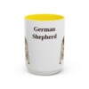 15oz German Shepherd Mug, Vintage Dog Portrait Coffee Mug, Dog Lover Gift