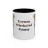 11oz German Wirehaired Pointer Mug, Vintage Dog Portrait Coffee Mug, Dog Lover Gift