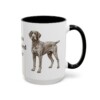15oz German Wirehaired Pointer Mug, Vintage Dog Portrait Coffee Mug, Dog Lover Gift