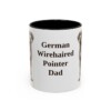 11oz German Wirehaired Pointer Dog Dad Mug, Vintage Sketch Coffee Mug, Dog Dad Gift