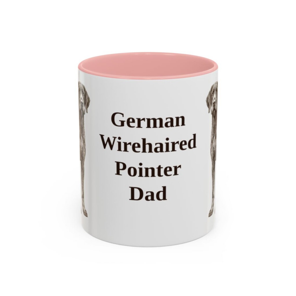 11oz German Wirehaired Pointer Dog Dad Mug, Vintage Sketch Coffee Mug, Dog Dad Gift
