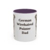 11oz German Wirehaired Pointer Dog Dad Mug, Vintage Sketch Coffee Mug, Dog Dad Gift