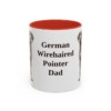11oz German Wirehaired Pointer Dog Dad Mug, Vintage Sketch Coffee Mug, Dog Dad Gift