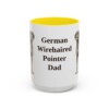 15oz German Wirehaired Pointer Dog Dad Mug, Vintage Sketch Coffee Mug, Dog Dad Gift