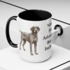 15oz Funny German Wirehaired Pointer Mug, Wired For Adventure, Beard Included, Vintage Dog Coffee Mug, Dog Lover Gift