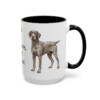 15oz Funny German Wirehaired Pointer Mug, Wired For Adventure, Beard Included, Vintage Dog Coffee Mug, Dog Lover Gift
