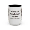 15oz German Wirehaired Pointer Latin Mug, German Wirehaired Pointer, Vintage Dog Coffee Mug, Dog Lover Gift