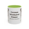 11oz German Wirehaired Pointer Latin Mug, German Wirehaired Pointer, Vintage Dog Coffee Mug, Dog Lover Gift