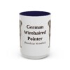 15oz German Wirehaired Pointer Latin Mug, German Wirehaired Pointer, Vintage Dog Coffee Mug, Dog Lover Gift