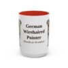 15oz German Wirehaired Pointer Latin Mug, German Wirehaired Pointer, Vintage Dog Coffee Mug, Dog Lover Gift