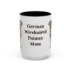 15oz German Wirehaired Pointer Dog Mom Mug, Vintage Sketch Coffee Mug, Dog Mom Gift
