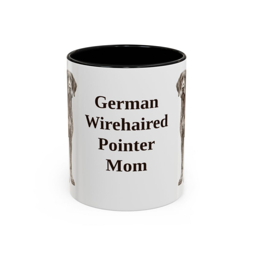 11oz German Wirehaired Pointer Dog Mom Mug, Vintage Sketch Coffee Mug, Dog Mom Gift