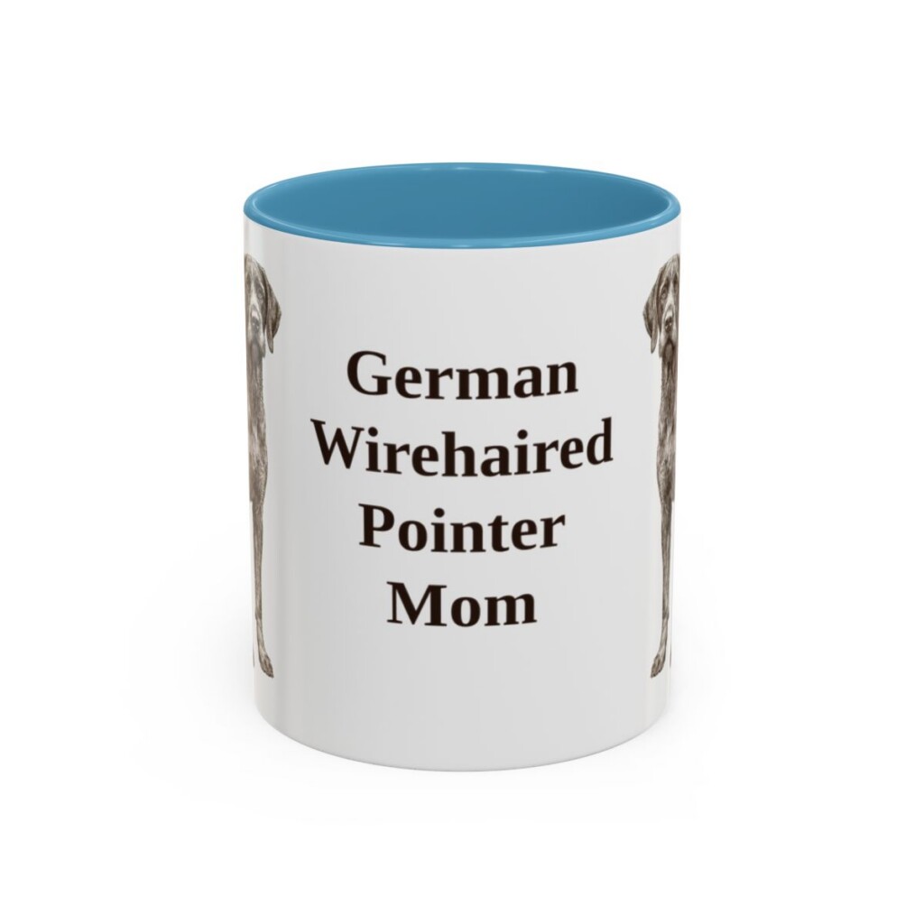 11oz German Wirehaired Pointer Dog Mom Mug, Vintage Sketch Coffee Mug, Dog Mom Gift
