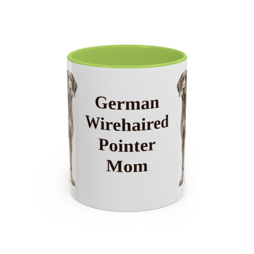 11oz German Wirehaired Pointer Dog Mom Mug, Vintage Sketch Coffee Mug, Dog Mom Gift