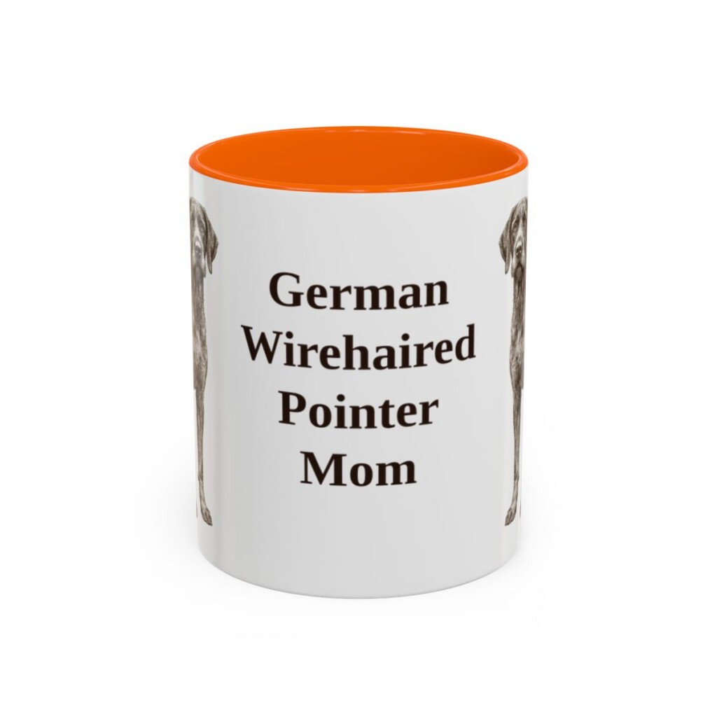 11oz German Wirehaired Pointer Dog Mom Mug, Vintage Sketch Coffee Mug, Dog Mom Gift