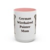 15oz German Wirehaired Pointer Dog Mom Mug, Vintage Sketch Coffee Mug, Dog Mom Gift