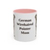 11oz German Wirehaired Pointer Dog Mom Mug, Vintage Sketch Coffee Mug, Dog Mom Gift