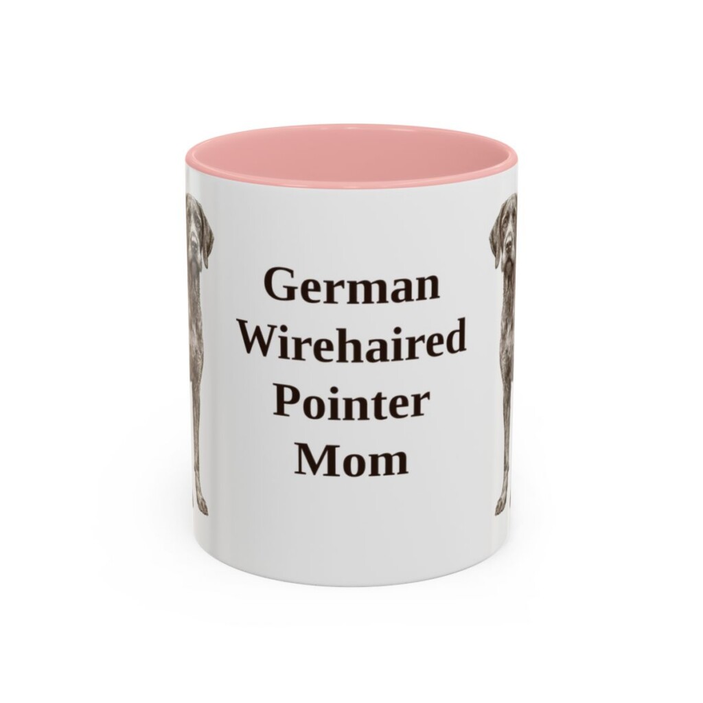 11oz German Wirehaired Pointer Dog Mom Mug, Vintage Sketch Coffee Mug, Dog Mom Gift
