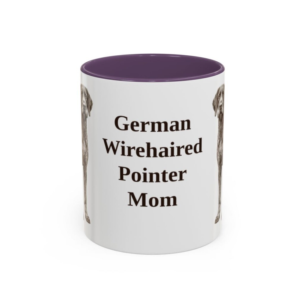 11oz German Wirehaired Pointer Dog Mom Mug, Vintage Sketch Coffee Mug, Dog Mom Gift