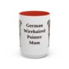 15oz German Wirehaired Pointer Dog Mom Mug, Vintage Sketch Coffee Mug, Dog Mom Gift