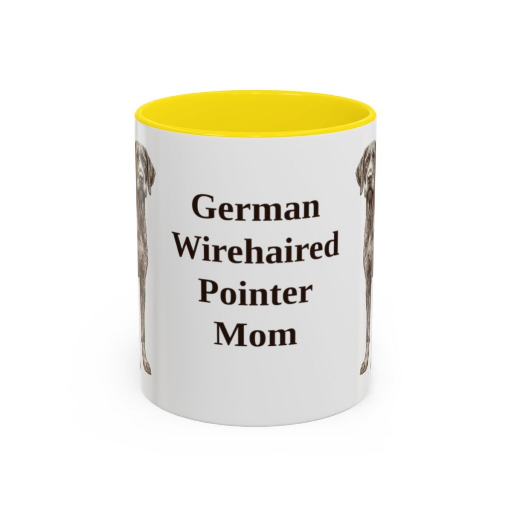 11oz German Wirehaired Pointer Dog Mom Mug, Vintage Sketch Coffee Mug, Dog Mom Gift