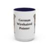 15oz German Wirehaired Pointer Mug, Vintage Dog Portrait Coffee Mug, Dog Lover Gift