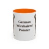 11oz German Wirehaired Pointer Mug, Vintage Dog Portrait Coffee Mug, Dog Lover Gift