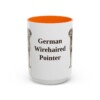 15oz German Wirehaired Pointer Mug, Vintage Dog Portrait Coffee Mug, Dog Lover Gift