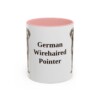 11oz German Wirehaired Pointer Mug, Vintage Dog Portrait Coffee Mug, Dog Lover Gift