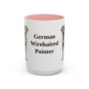 15oz German Wirehaired Pointer Mug, Vintage Dog Portrait Coffee Mug, Dog Lover Gift