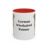 11oz German Wirehaired Pointer Mug, Vintage Dog Portrait Coffee Mug, Dog Lover Gift