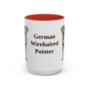 15oz German Wirehaired Pointer Mug, Vintage Dog Portrait Coffee Mug, Dog Lover Gift