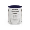 11oz German Wirehaired Pointer Mug, Illustrated Dog Breed Facts Coffee Mug, Vintage Dog Keepsake Gift