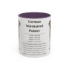 11oz German Wirehaired Pointer Mug, Illustrated Dog Breed Facts Coffee Mug, Vintage Dog Keepsake Gift