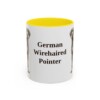 11oz German Wirehaired Pointer Mug, Vintage Dog Portrait Coffee Mug, Dog Lover Gift