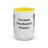 15oz German Wirehaired Pointer Mug, Vintage Dog Portrait Coffee Mug, Dog Lover Gift