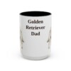 golden-retriever-mug-dad-black-front-3 15oz Golden Retriever Dog Dad Mug, Vintage Sketch Coffee Mug, Dog Dad Gift