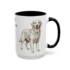 golden-retriever-mug-dad-black-right-3 15oz Golden Retriever Dog Dad Mug, Vintage Sketch Coffee Mug, Dog Dad Gift