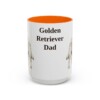 golden-retriever-mug-dad-orange-3 15oz Golden Retriever Dog Dad Mug, Vintage Sketch Coffee Mug, Dog Dad Gift