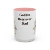 golden-retriever-mug-dad-pink-3 15oz Golden Retriever Dog Dad Mug, Vintage Sketch Coffee Mug, Dog Dad Gift