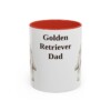 golden-retriever-mug-dad-red-1 11oz Golden Retriever Dog Dad Mug, Vintage Sketch Coffee Mug, Dog Dad Gift
