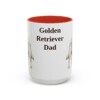 golden-retriever-mug-dad-red-3 15oz Golden Retriever Dog Dad Mug, Vintage Sketch Coffee Mug, Dog Dad Gift