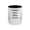golden-retriever-mug-humor-black-front-1 11oz Funny Golden Retriever Mug, Golden Rule More Treats, Vintage Dog Coffee Mug, Dog Lover Gift