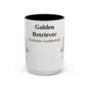 15oz Golden Retriever Latin Mug, Golden Retriever, Vintage Dog Coffee Mug, Dog Lover Gift