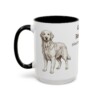 15oz Golden Retriever Latin Mug, Golden Retriever, Vintage Dog Coffee Mug, Dog Lover Gift
