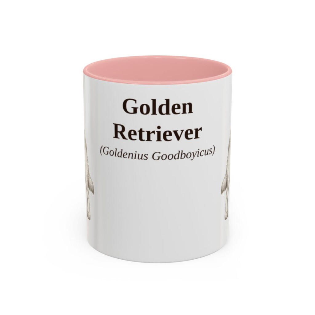 11oz Golden Retriever Latin Mug, Golden Retriever, Vintage Dog Coffee Mug, Dog Lover Gift