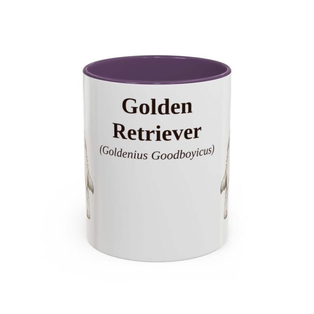 11oz Golden Retriever Latin Mug, Golden Retriever, Vintage Dog Coffee Mug, Dog Lover Gift