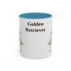 golden-retriever-mug-light-blue-1 11oz Golden Retriever Mug, Vintage Dog Portrait Coffee Mug, Dog Lover Gift