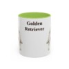 golden-retriever-mug-light-green-1 11oz Golden Retriever Mug, Vintage Dog Portrait Coffee Mug, Dog Lover Gift