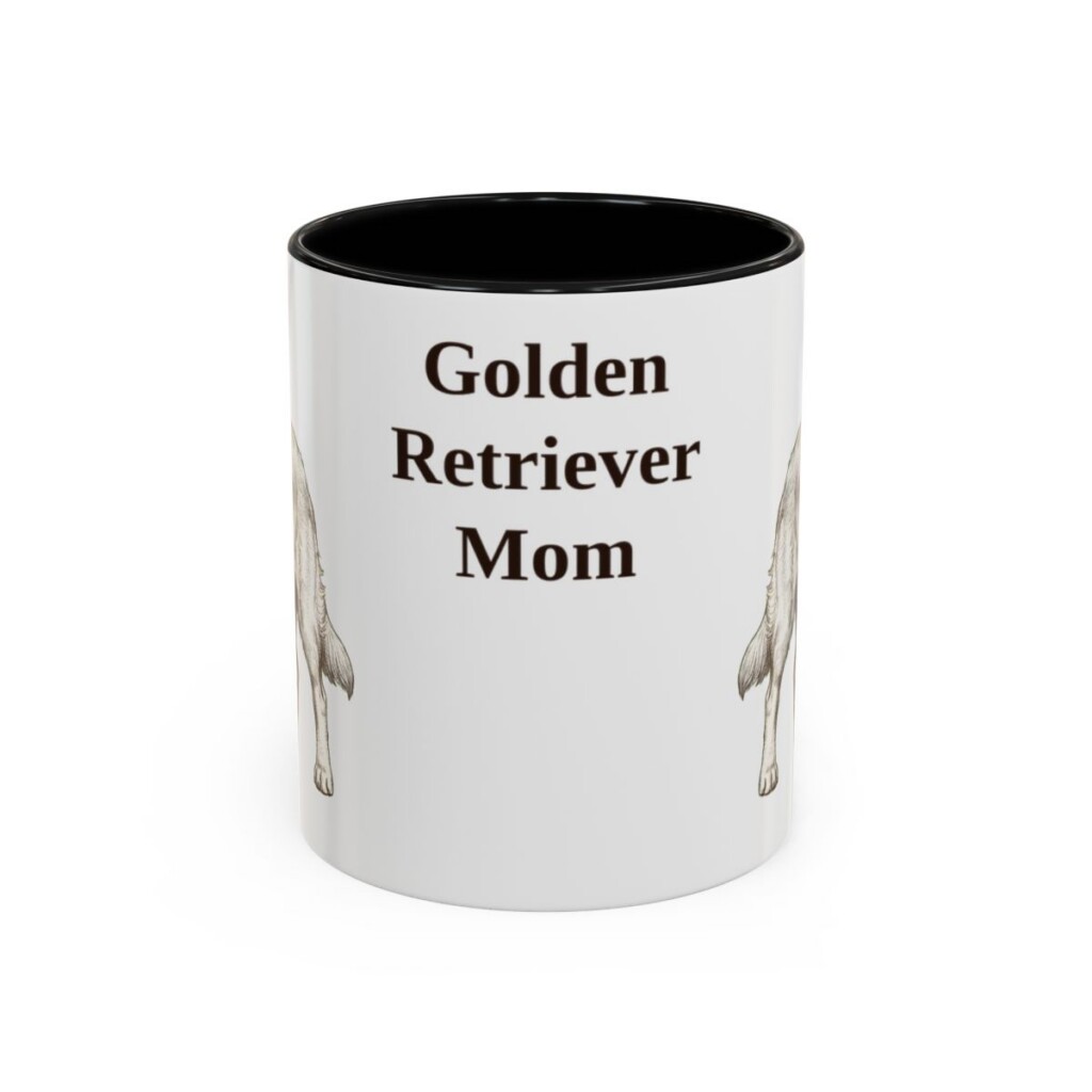 golden-retriever-mug-mom-black-front-1 11oz Golden Retriever Dog Mom Mug, Vintage Sketch Coffee Mug, Dog Mom Gift